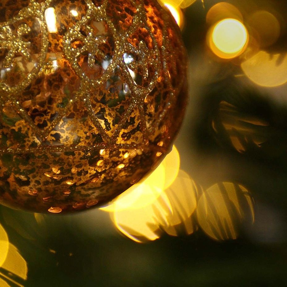 Шар Розовое золото 8 см 29462