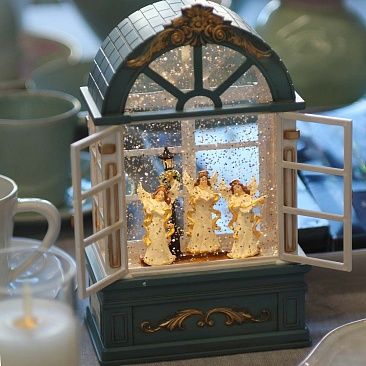 Фонарь светодиодный Ангелы 22 см 6261