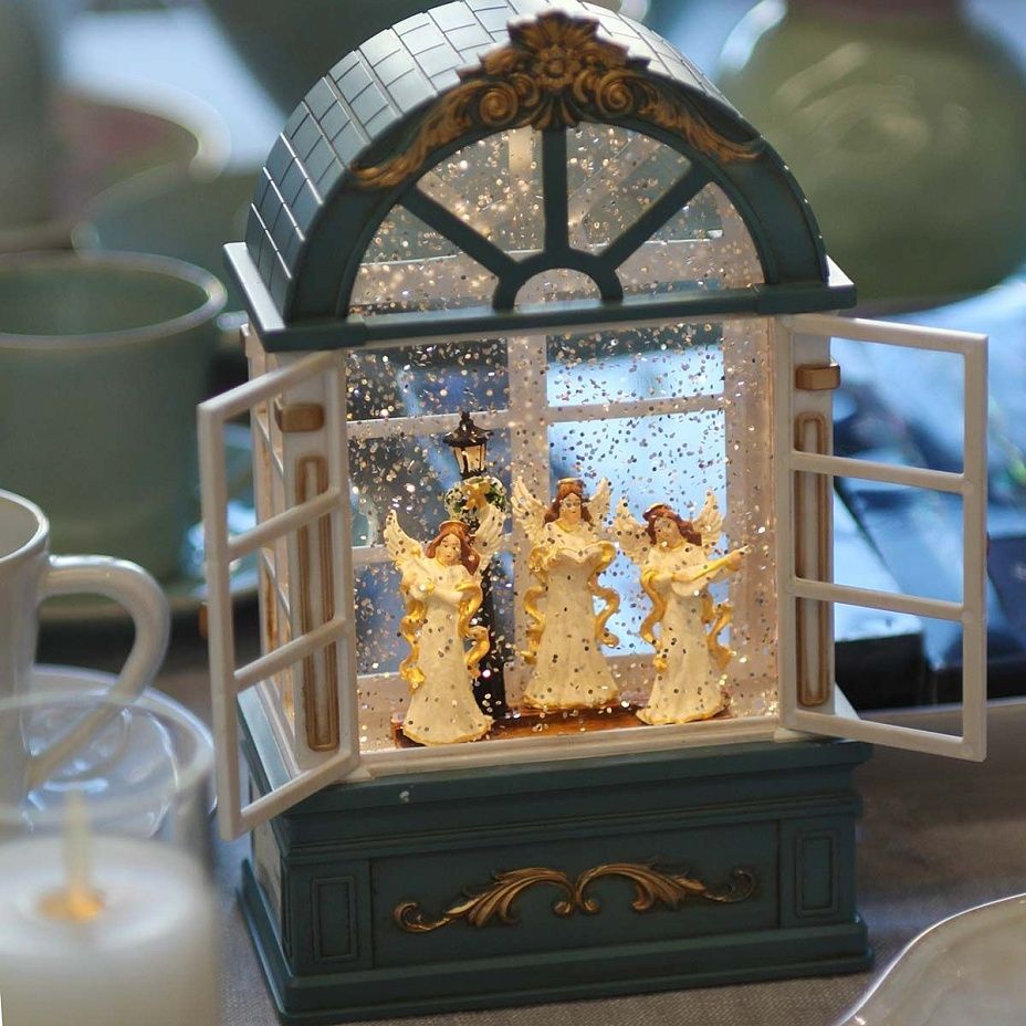 Фонарь светодиодный Ангелы 22 см 6262