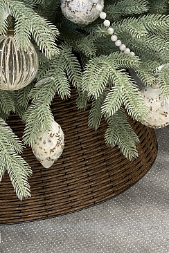 Корзина юбка под елку ЛЕСНОЙ ОРЕХ, разборная (L/65см 1,7-2,2м)1
