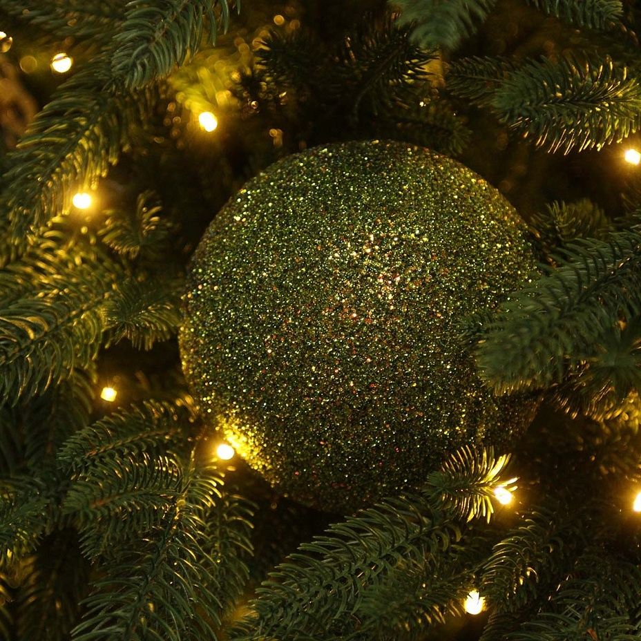 Шар Sparkle зеленый 15 см2