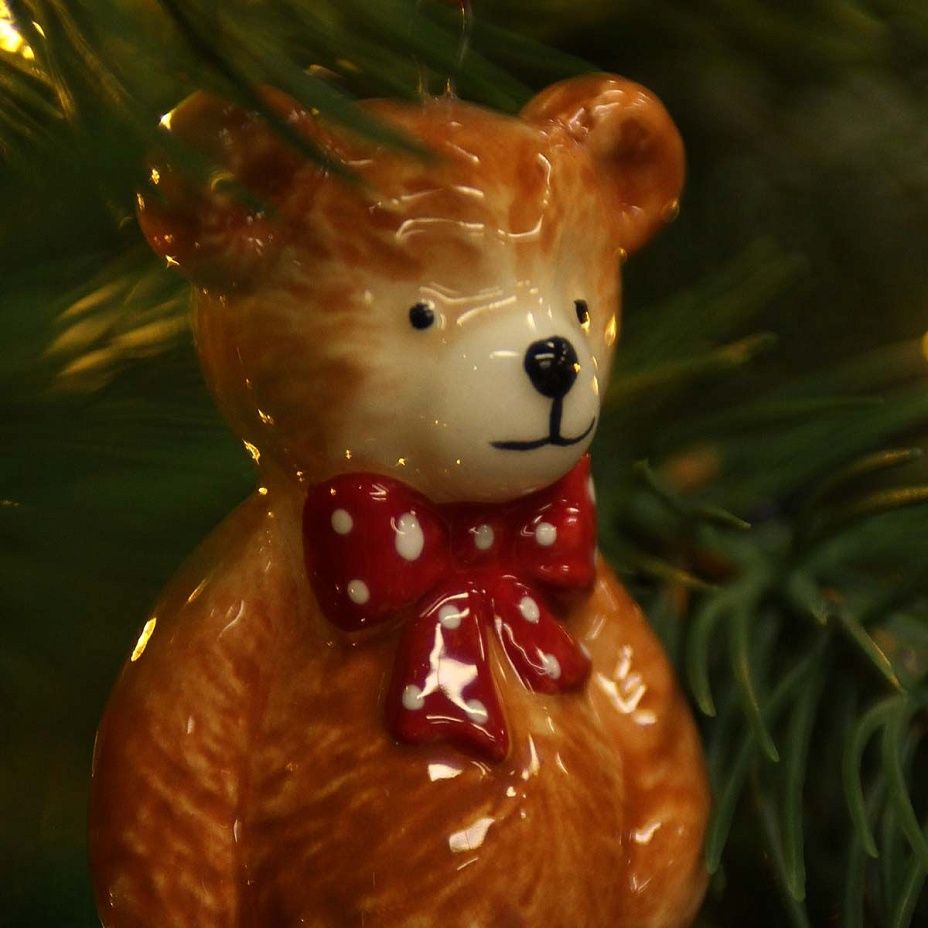 Мишка с бантом 8,5 см 03272