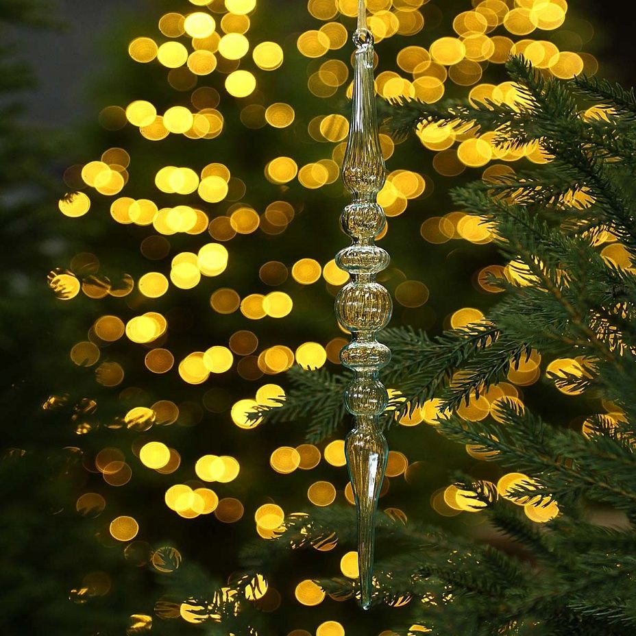 Сосулька Купеческая 30 см 1511 голубая2