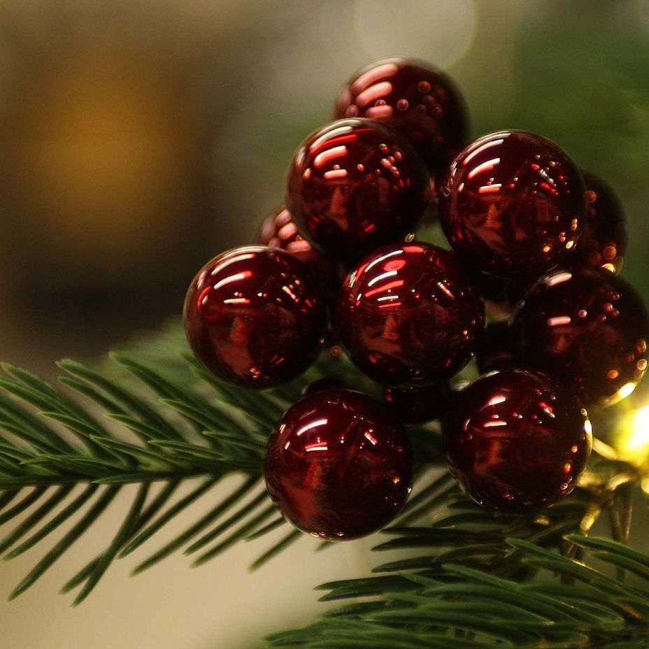 Пучок шариков 2 см 10 шт - темный бордо 38672