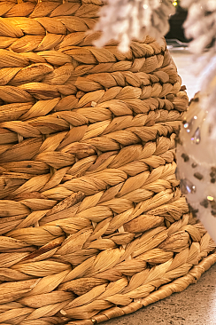 Корзина юбка под елку ГИАЦИНТ, разборная (XL/75см 2,1-2,5м)1