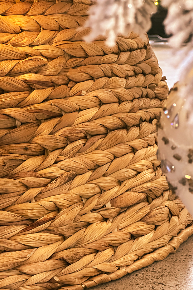 Корзина юбка под елку ГИАЦИНТ, разборная (XL/75см 2,1-2,5м)2