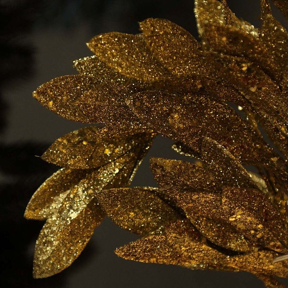 Ветка лавра золото 75см 07462